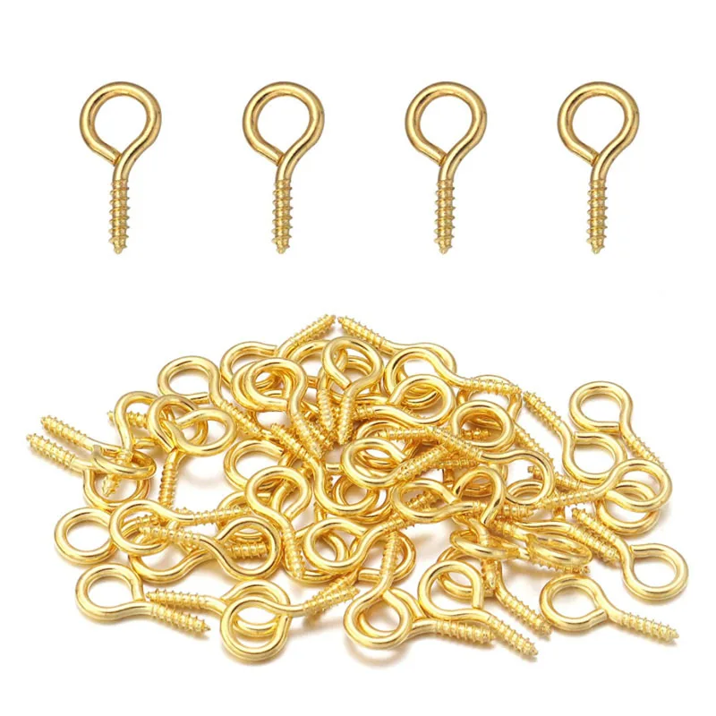 100/200PCS DIY Jewelry Accessories, Croissants, Screws, Jewelry Accessories, Sheep Eye Nails For DIY Handmade