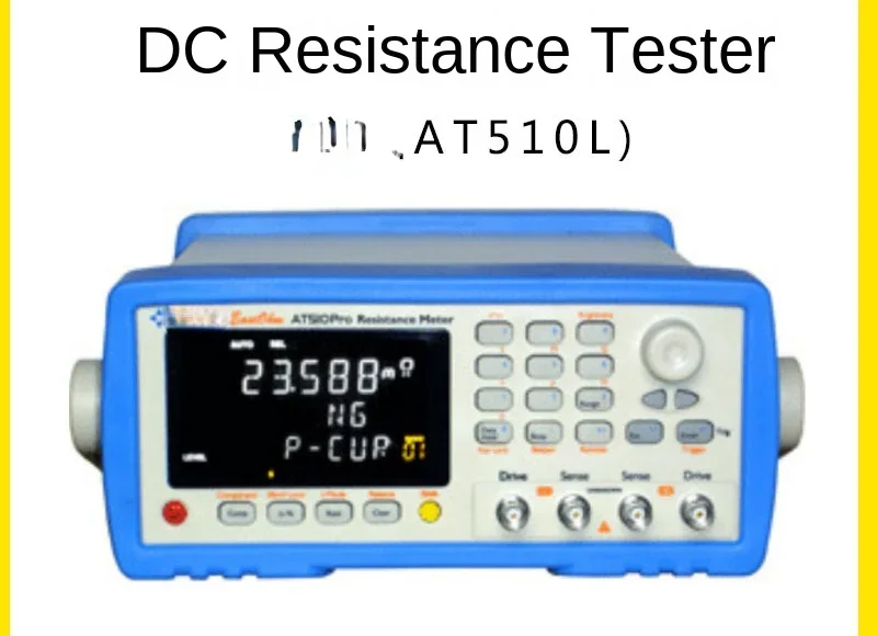 High-Precision Microohm Meter X1mm-3mohm DC Low Resistance Detector At510l Resistance Test Instrument