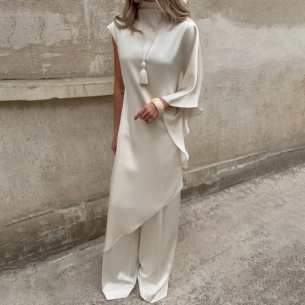 Robes femmes robe qualité Premium été Cupro Colorblock col montant à plusieurs niveaux smocking Resort bohème fluide Ulzzang plissé Fit