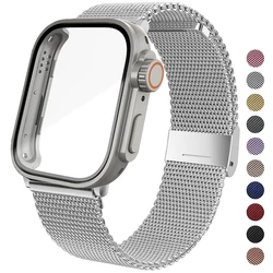 Stainless Steel Strap+Ultra Case for Huawei Watch Fit 3 Metal Milanese Strap for Huawei Watch Fit3 Correa Watchband Accessories