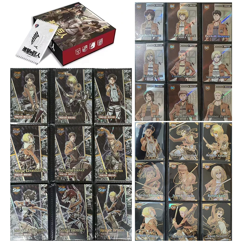 

Anime Attack on Titan Rare SKP SSP GR SP CP UR Reflections Flash Cards Ackerman Toys for boys Collectible Cards Birthday Gifts