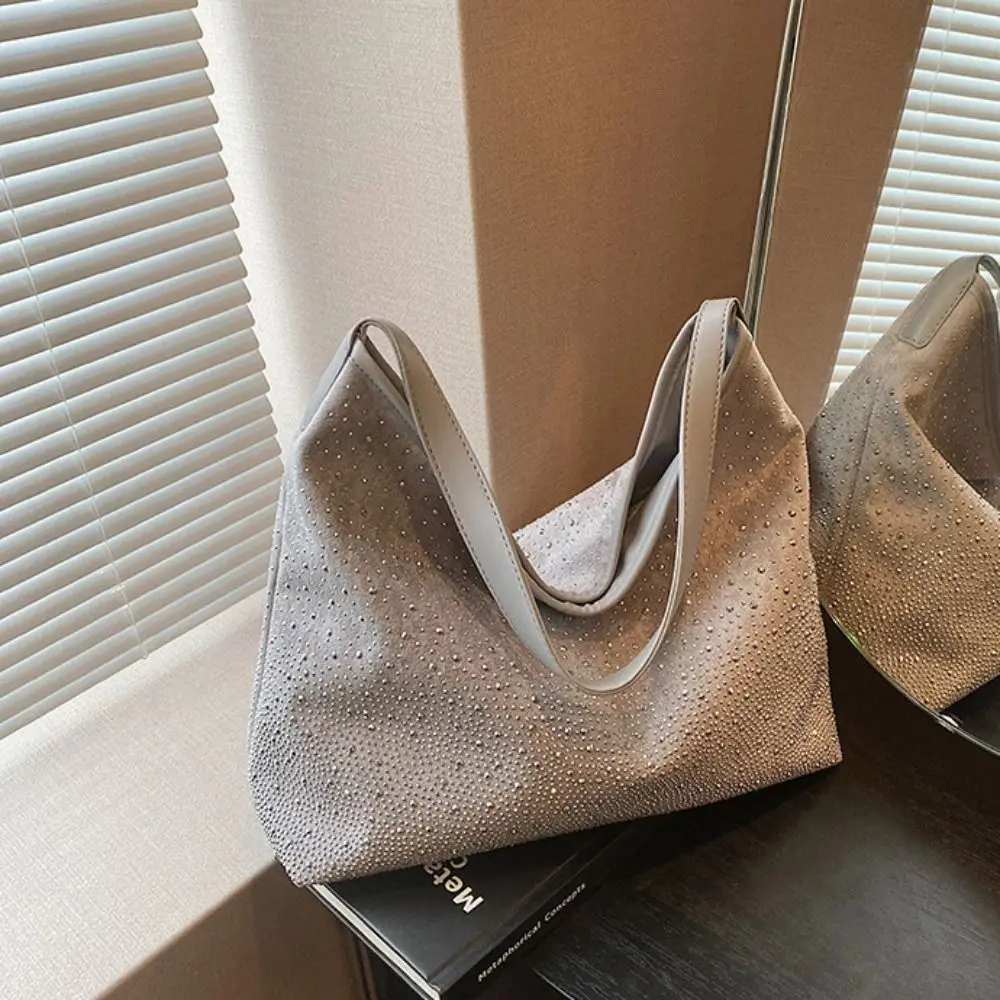 

Роскошная вечерняя сумка-тоут с кристаллами и стразами, блестящая, вместительная, для вечеринок