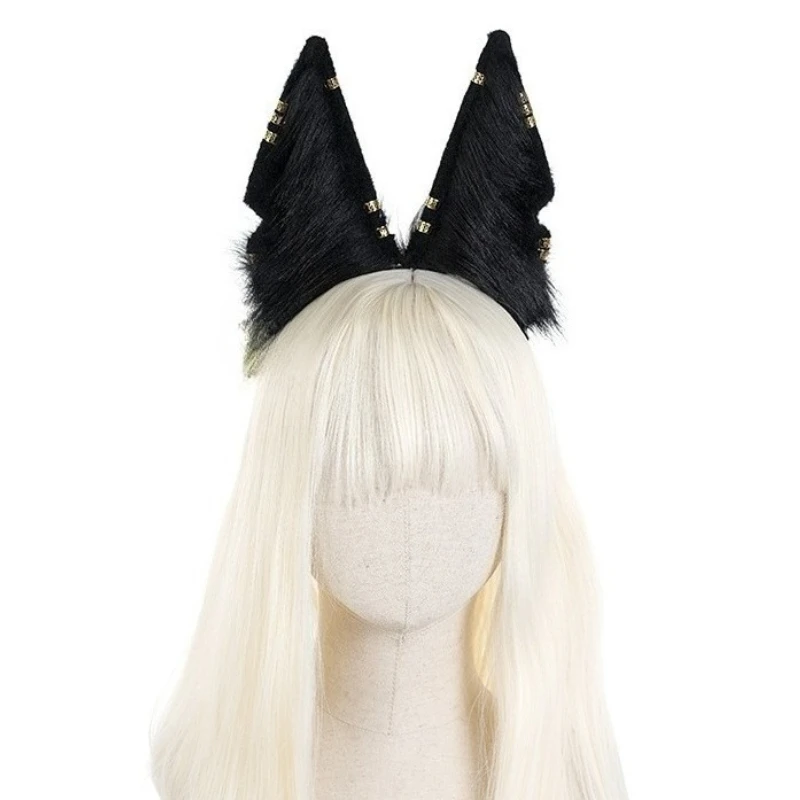 

Anubis Jackal Simulation Beast Ears Cosplay Hairband Lolita Animal Cosplay Accessories Can Be Bent To Shape Wolf Ears Role Play