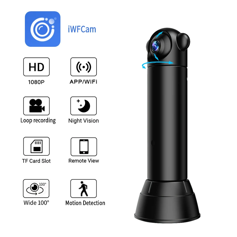 Mini WiFi Camera 1080P HD Baby Monitor Indoor Surveillance Night Vision Motion Detection Wireless IP Camera Security