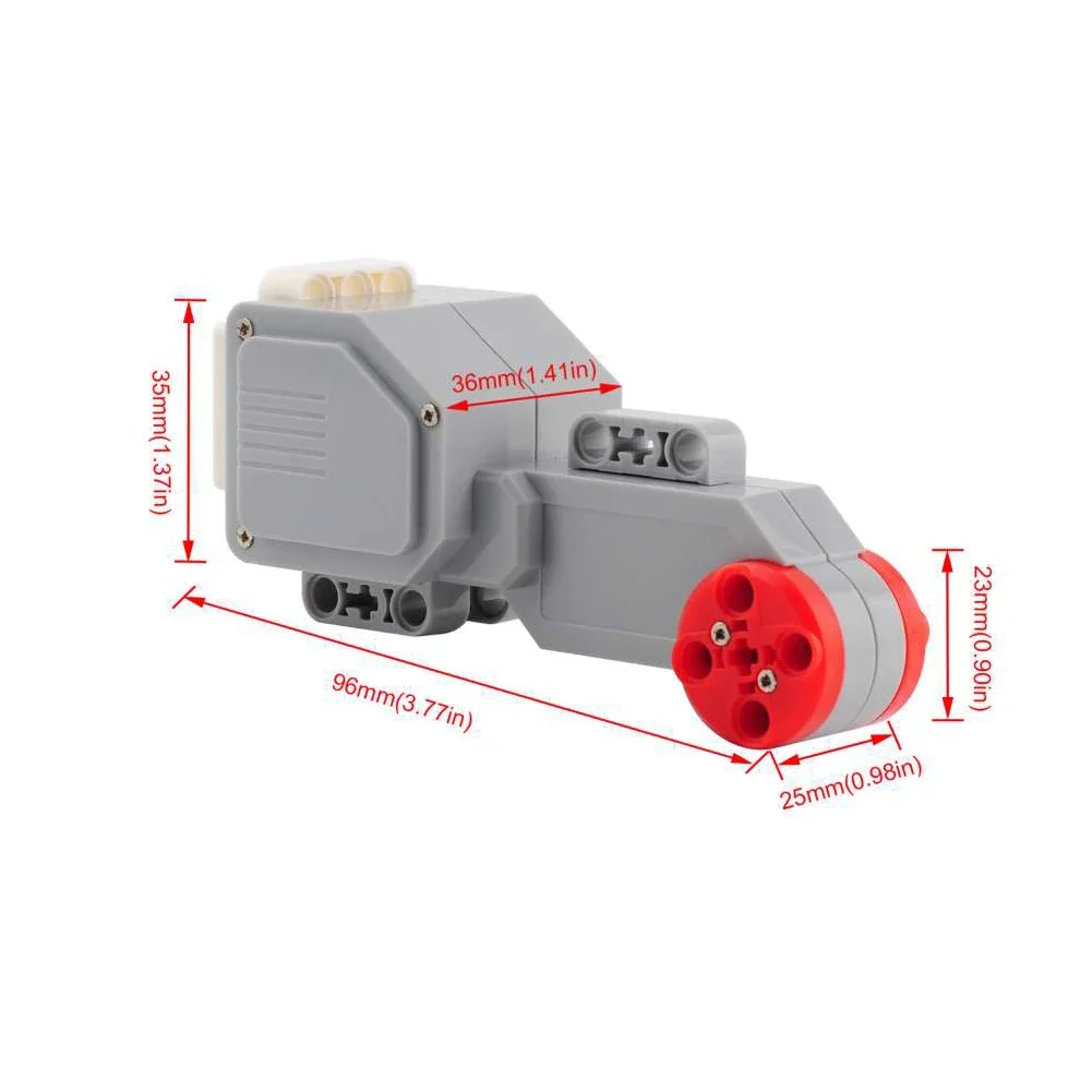 MOC Large Motor 45502 Programmable Robot Power Functions Compatible 45544 E/V3 Mechanical Technical Vehicle Block Accessory