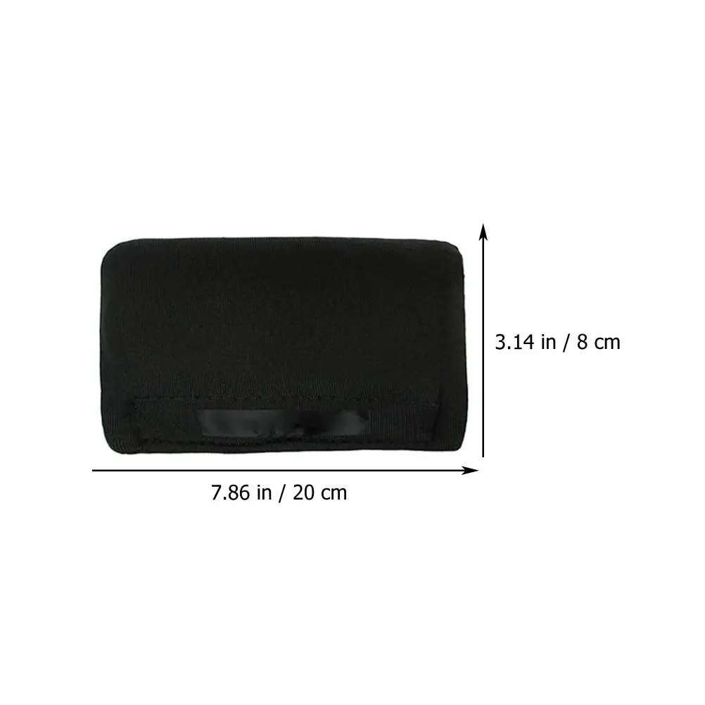 2Pairs Crutch Pads Black Protective Soft Arm Cushions Underarm Handle Grips Cushions Crutch Accessories Comfortable Walking