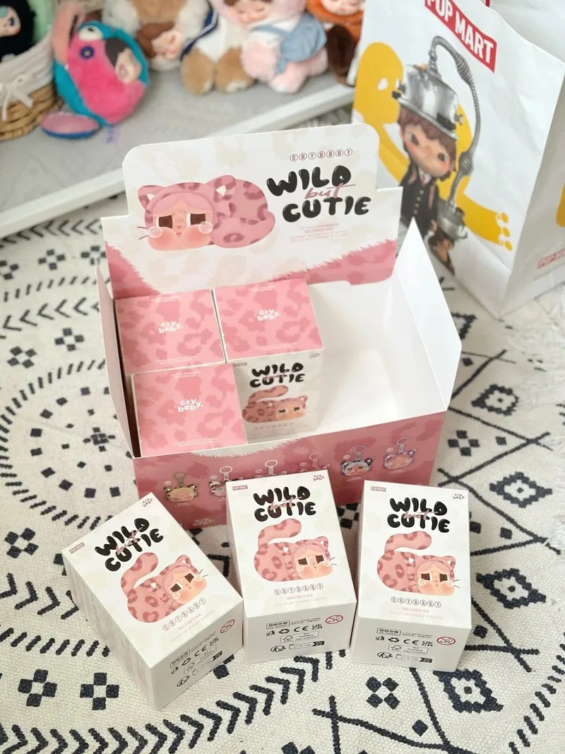 Genuine Pop Mart Crybaby Wild But Cutie Series Vinyl Blind Box Toys Kawaii Surprise Mystery Box Toys Gifts