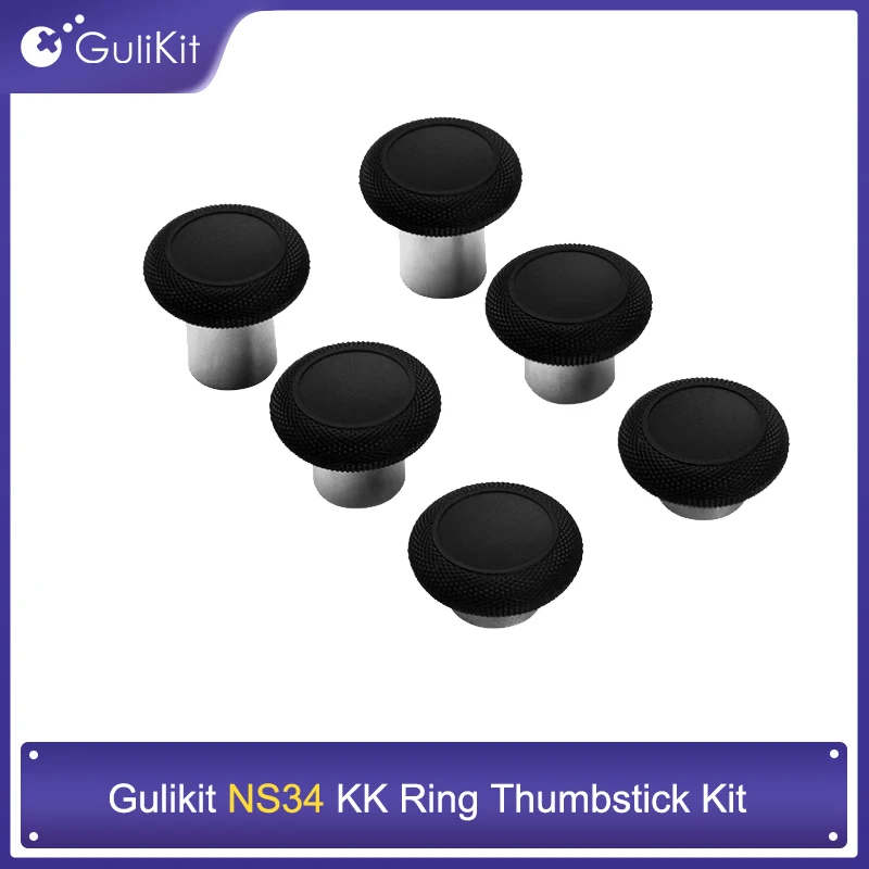 

GuliKit KingKong Ring Thumbstick Kit 6 in 1 Thumb Sticks with 3 Heights Option for Gulikit KingKong 2 Pro Replacement