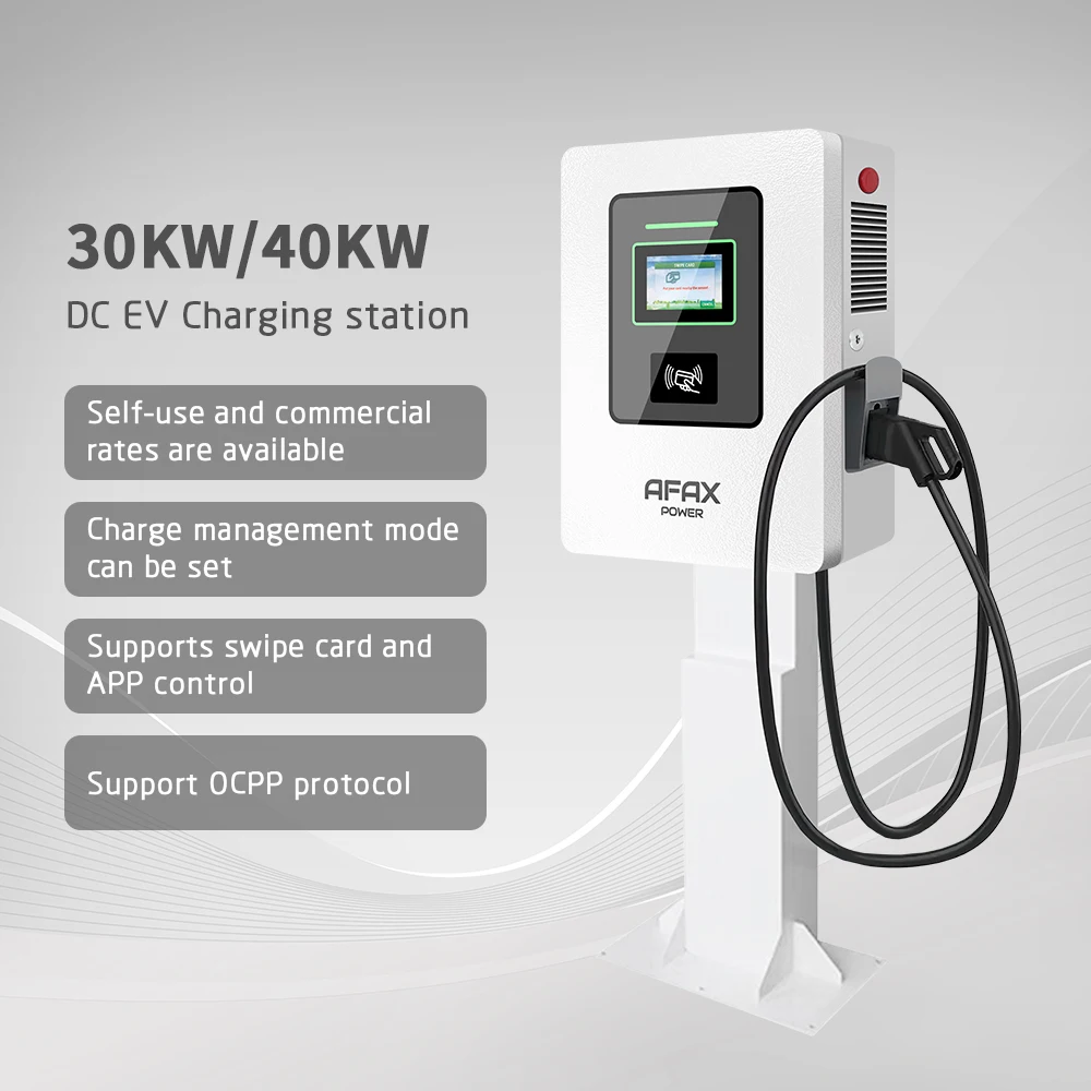 CCS1 CCS2 30kw 40KW DC Charger Electric Car Charging Station 60A Three Phase With OCPP1.6/2.0