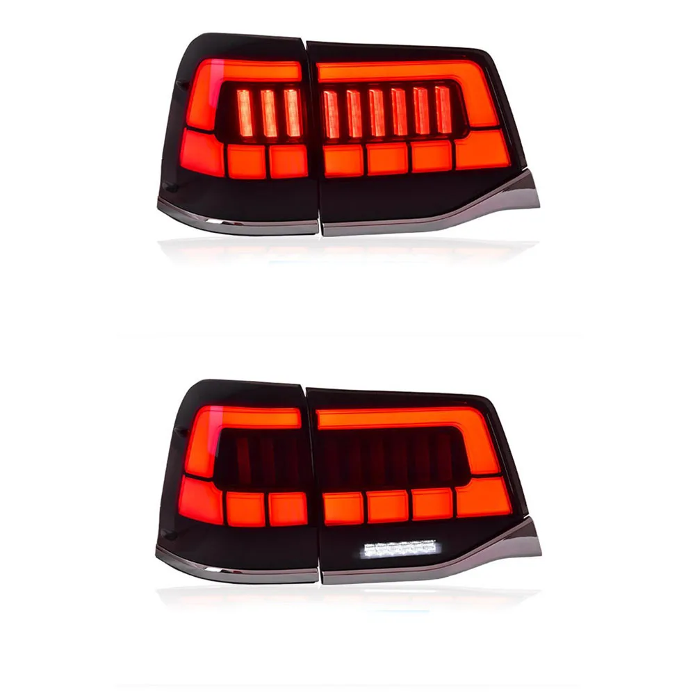 

For Toyota Landcruiser Tail Light Assembly 16-20 Modified Dynamic Running LED Running Turn Signal Lamps