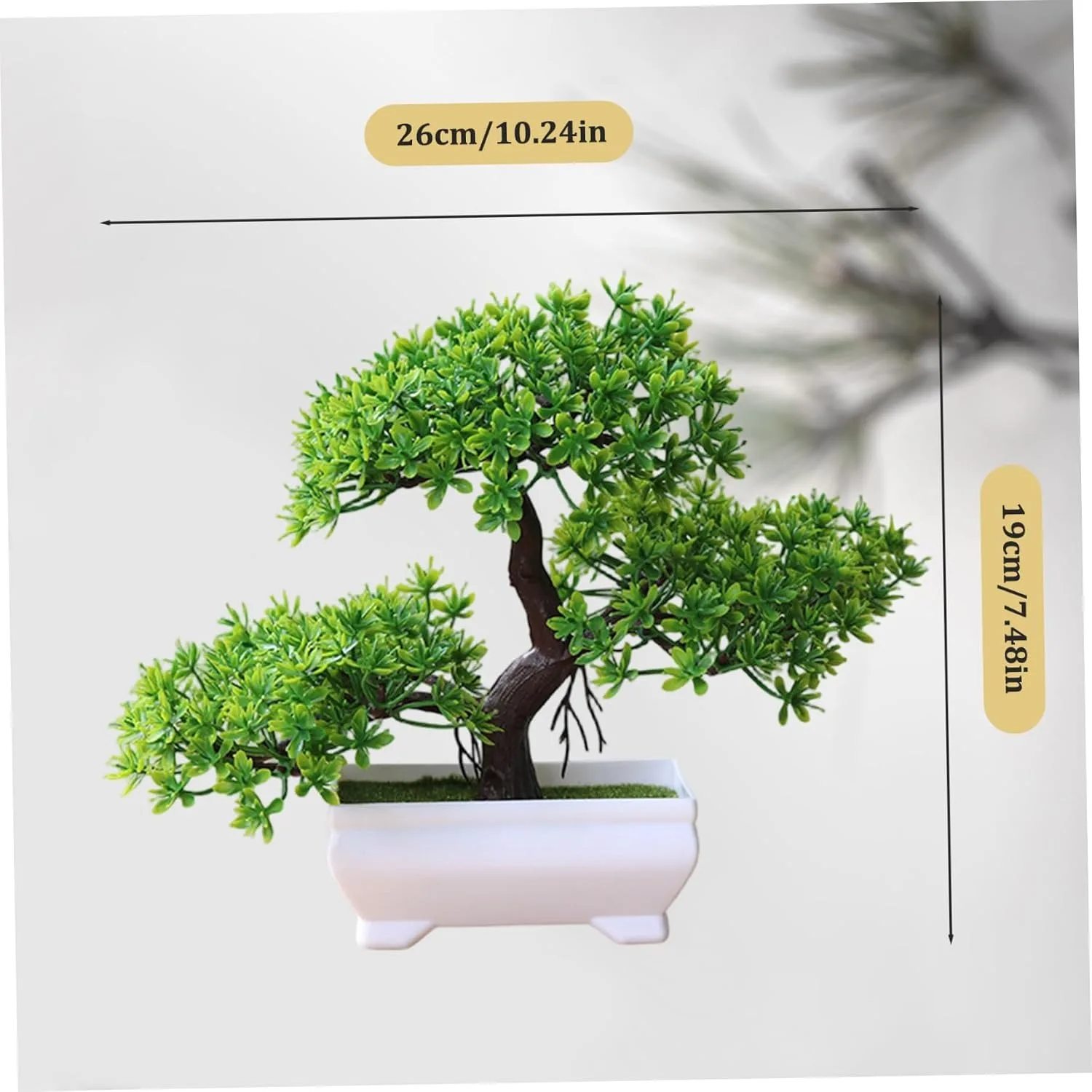 1/2Pcs Artificial Bonsai Tree Simulation Potted Plants Small Tree Fake Flower for Home Living Table Decoration Garden Ornaments - view 5