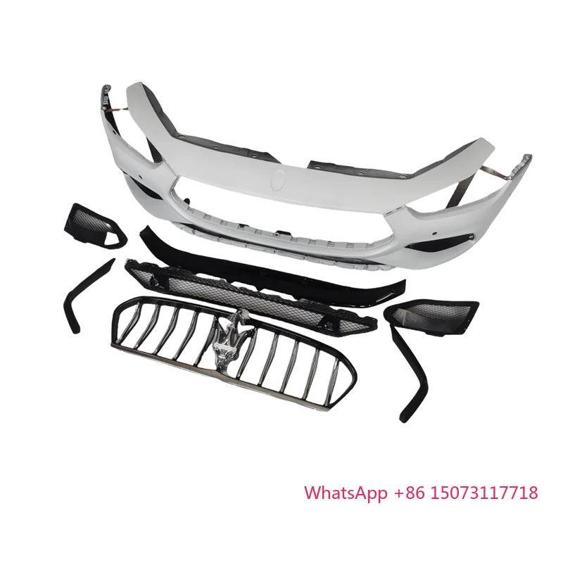 

High Quality PP Material GTS Style Body Kit Front Bumper With Front Grill for Ghibli