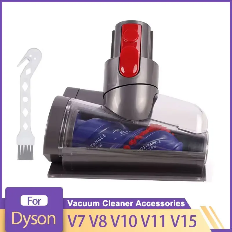 Mini tête motorisée pour aspirateur Dyson V8 V10 V11 V15 V7, outil de nettoyage des poils d'animaux, pour escaliers tapis, coussins de canapé