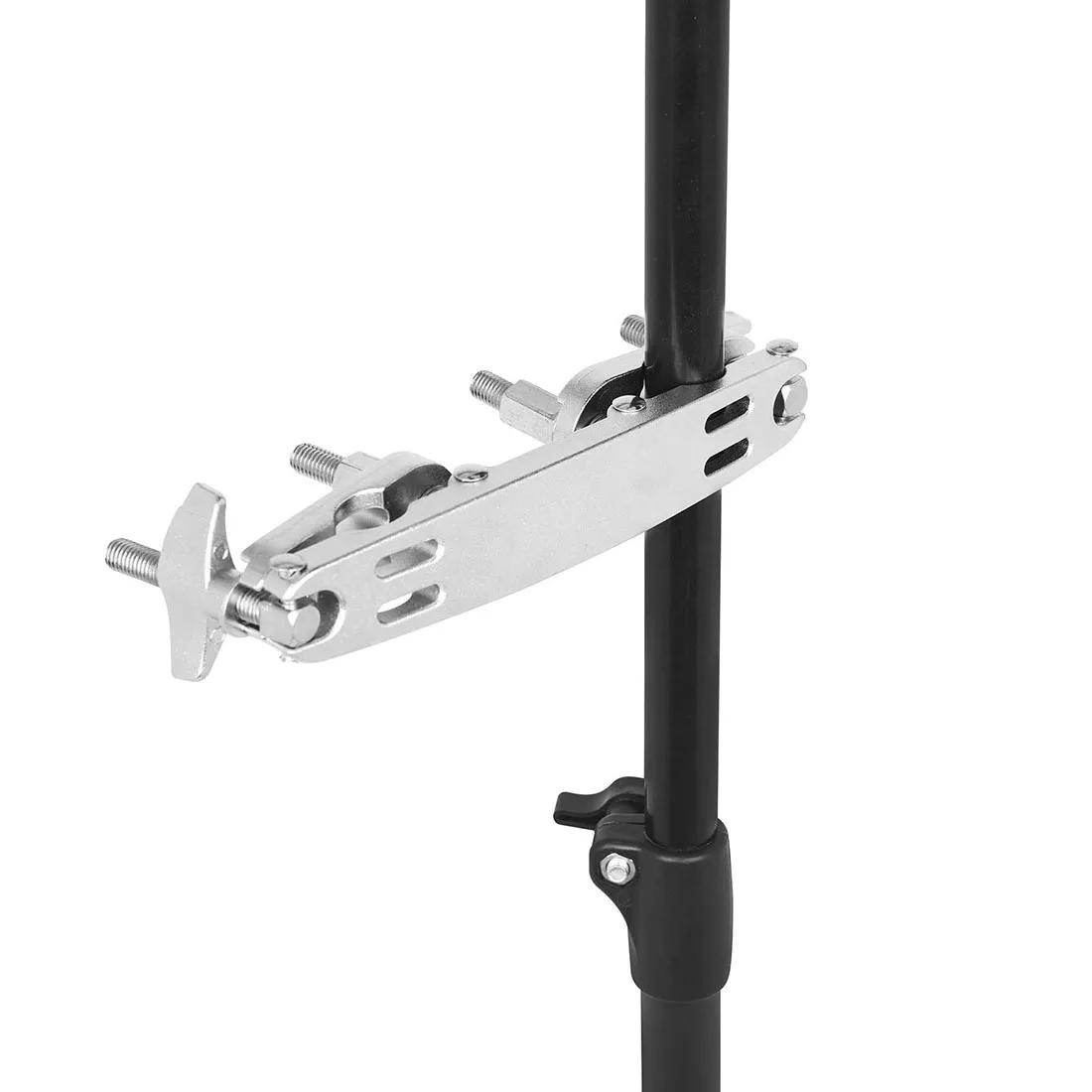 Drum Clamp Two Way Expand Bracket Jazz Drum Fixture Adjustable Double Position Drum Rack Extension Clip Double Mouth Drum Clamp