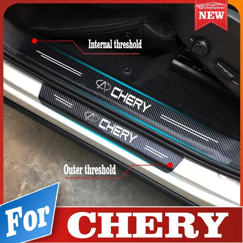 For Chery Tiggo 3 4 5 7 T11 A1 A3 A5 Amulet PRO 8 Fulwin QQ Car Door Edge Protector Door Sill Trunk Anti-collision Protect Strip