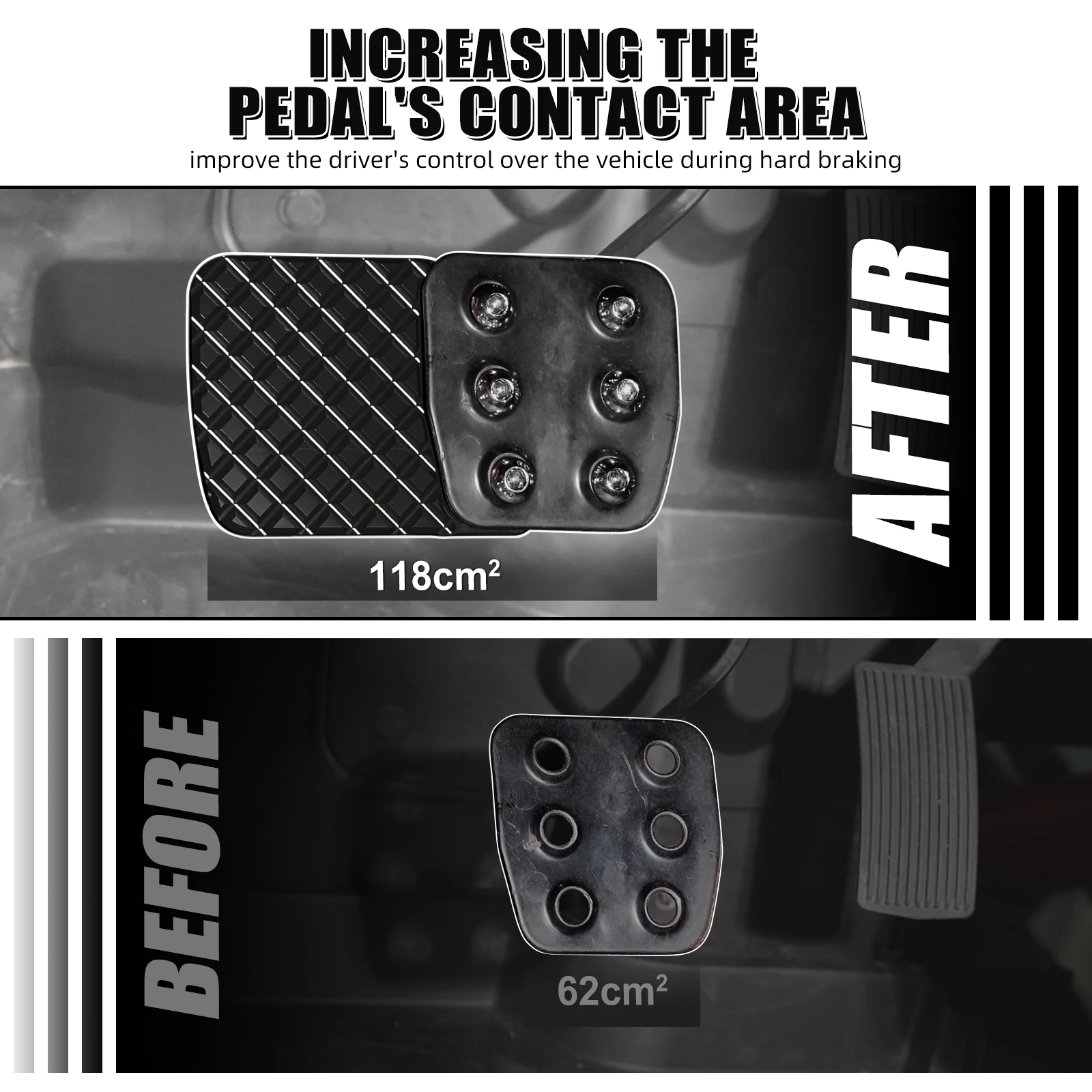 NICECNC Bremspedalverlängerung für Can Am Maverick X3 Max R RR 4x4 Turbo DPS 2017-2023, größere Aluminium-UTV-Zubehörteile 705601453 – Detail 2