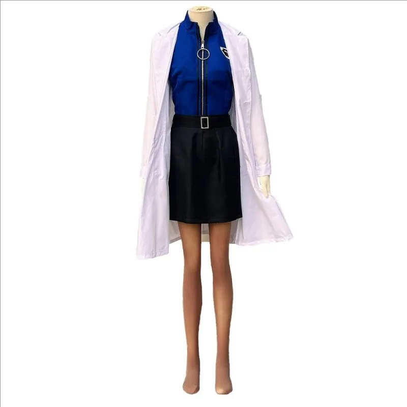 

Halloween Akagi Ritsuko Cosplay Costume NERV Doctor Akagi's Anime Clothing Comic-con Female Scientist Role-playing Uniform Set