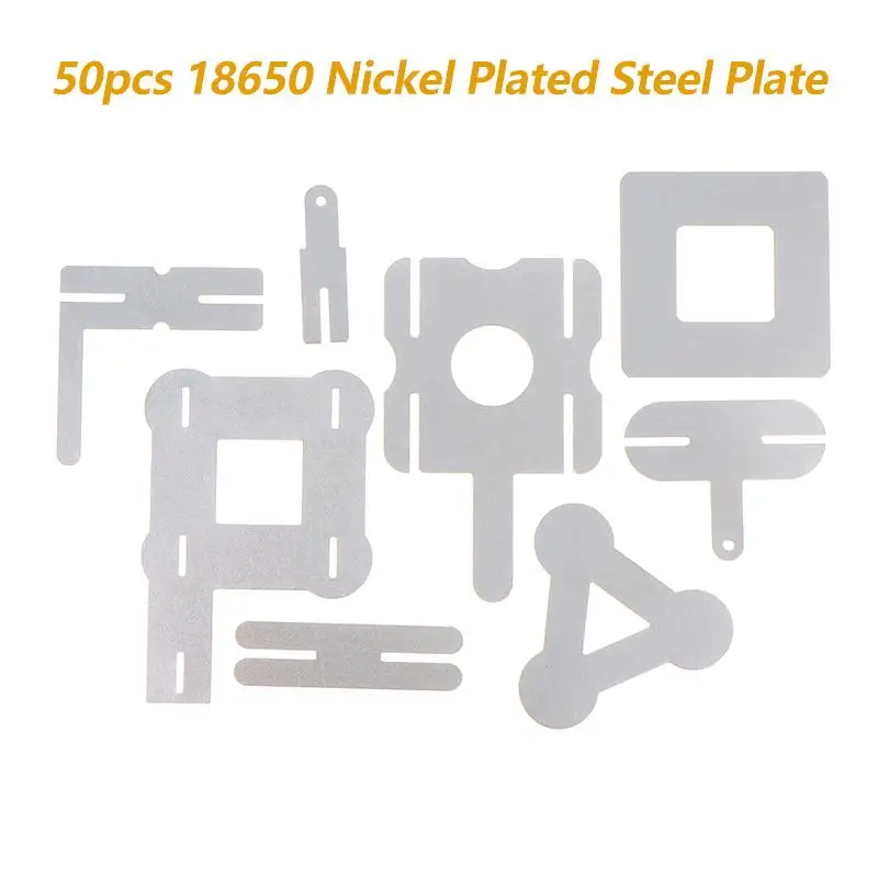 50Pcs 0.15mm T Shape Nickel Tabs Nickel Plated Steel Sheet For 18650 Lithium Battery Spot Welding Supply view 2