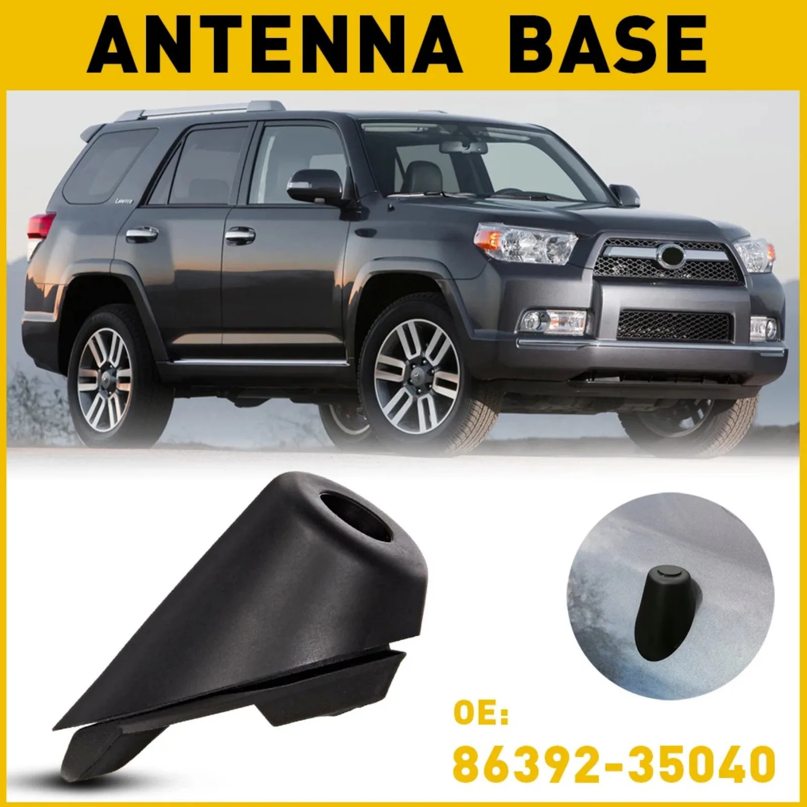 1Pc For Toyota 86392-35040 Car Antenna Base Ornament External Accessories For 4Runner Durable Antenna Ornament Parts