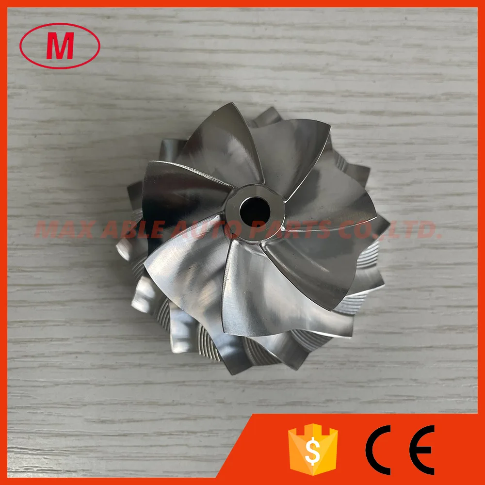 TD05H 20G 49179-43400 52.56/68.01mm 7+7 blades high performance LEP style turbo milling/aluminum 2618/billet compressor wheel