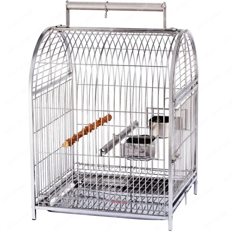 Bird Cage Large 304 Stainless Steel Bird Cage Tiger Skin Xuanfeng Parrot Cage New Extra Large Luxury Stand