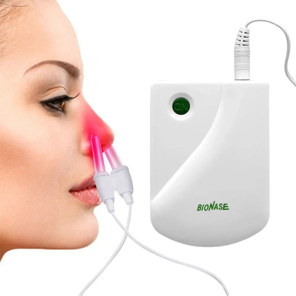 BioNase Rhinitis Therapeutic Instrument Painless Laser Low Frequency Nose Cure Health Care Therapy Massage Device Adult Child