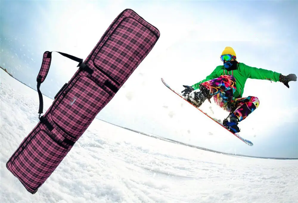 

146cm-156cm Padded Travel Snowboard Bag Backpack Ski Board Bag with Wheel