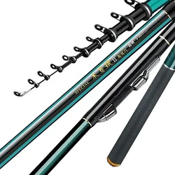 2.7m-7.2m Fishing Rods High 60T Carbon Ultralight Telescopic Surfcasting Spinning Rock Fishing Rod Coast Sea Fishing Freshwater