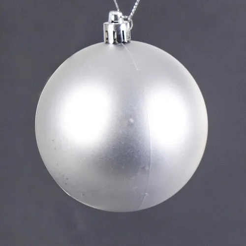 Evistro Christmas Party Ornament Decorative 6 S Ball 8 cm Lame