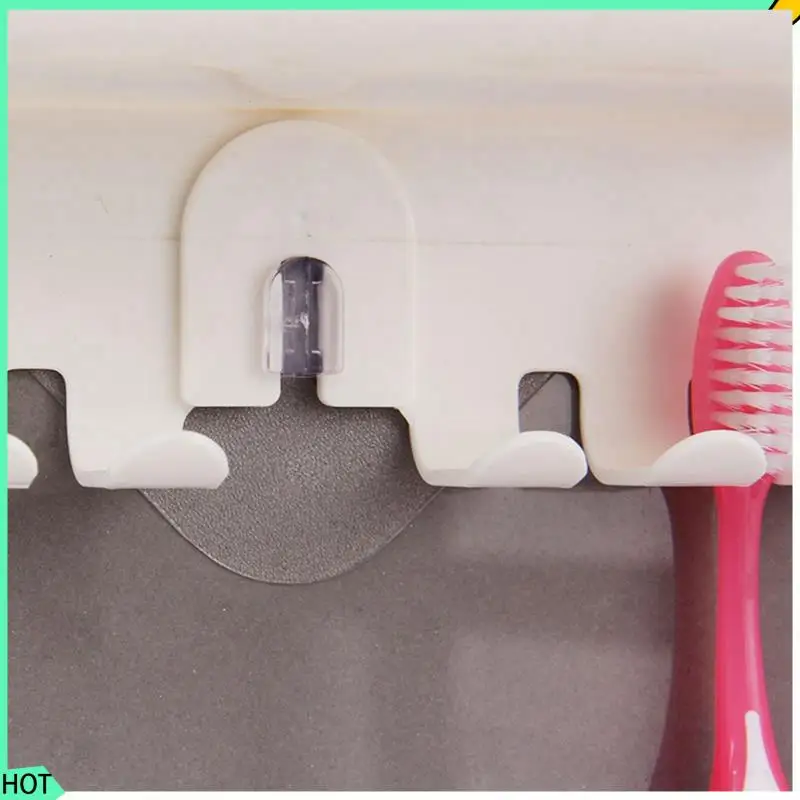 

AWAH 3X Toothbrush Holder Wall Mount Magic Sticker Bathroom Family Tooth Brush Set Wall Stand Toothpaste Placed Holder