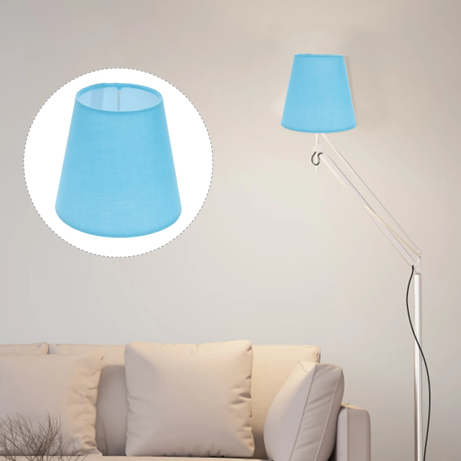 Lamp Shade Table Lamps Chandelier Floor Light Lampshade Vintage 1400X1400X1300CM Hanging Large Blue Lampshades for Baby