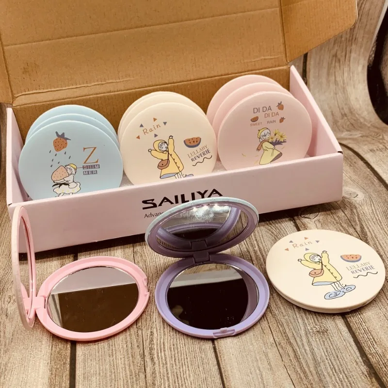 Mini doppelseitige tragbare Spiegel niedlichen Cartoon Einzels piegel kreisförmigen Make-up Spiegel Maquiagem Kosmetik spiegel Hands piegel Geschenk