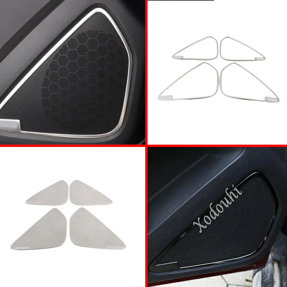 

Автомобильный Стайлинг, внутренняя дверь, аудиосистема, звуковая крышка, кольцо, отделка, 4 шт. для Chevrolet Equinox Third GE 2017 2018 2019 2020 2021