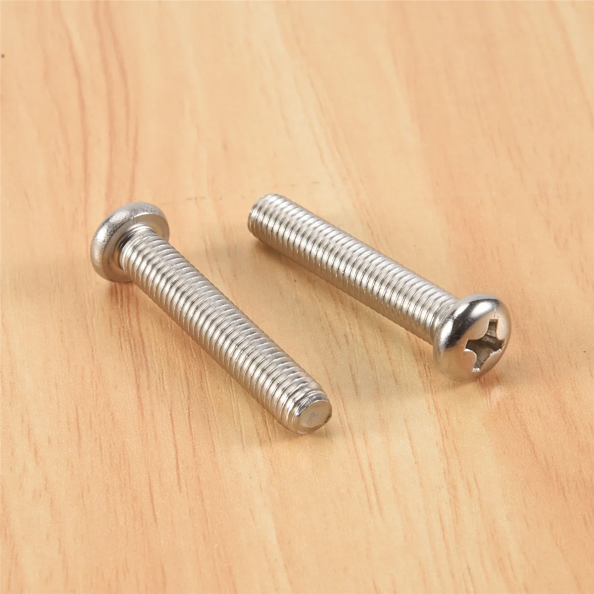 New M8 x 45mm 304 Stainless Steel Phillips Machine Screw Bolt 5pcs