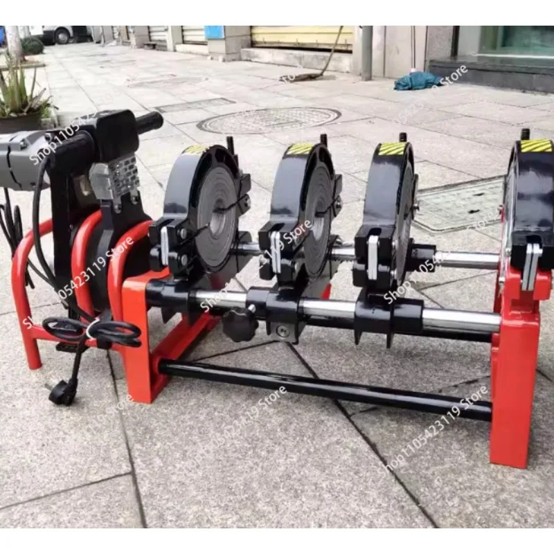 Butt welding machine manual 63-160/200 four pressure ring pe butt machine milling machine rack ironing