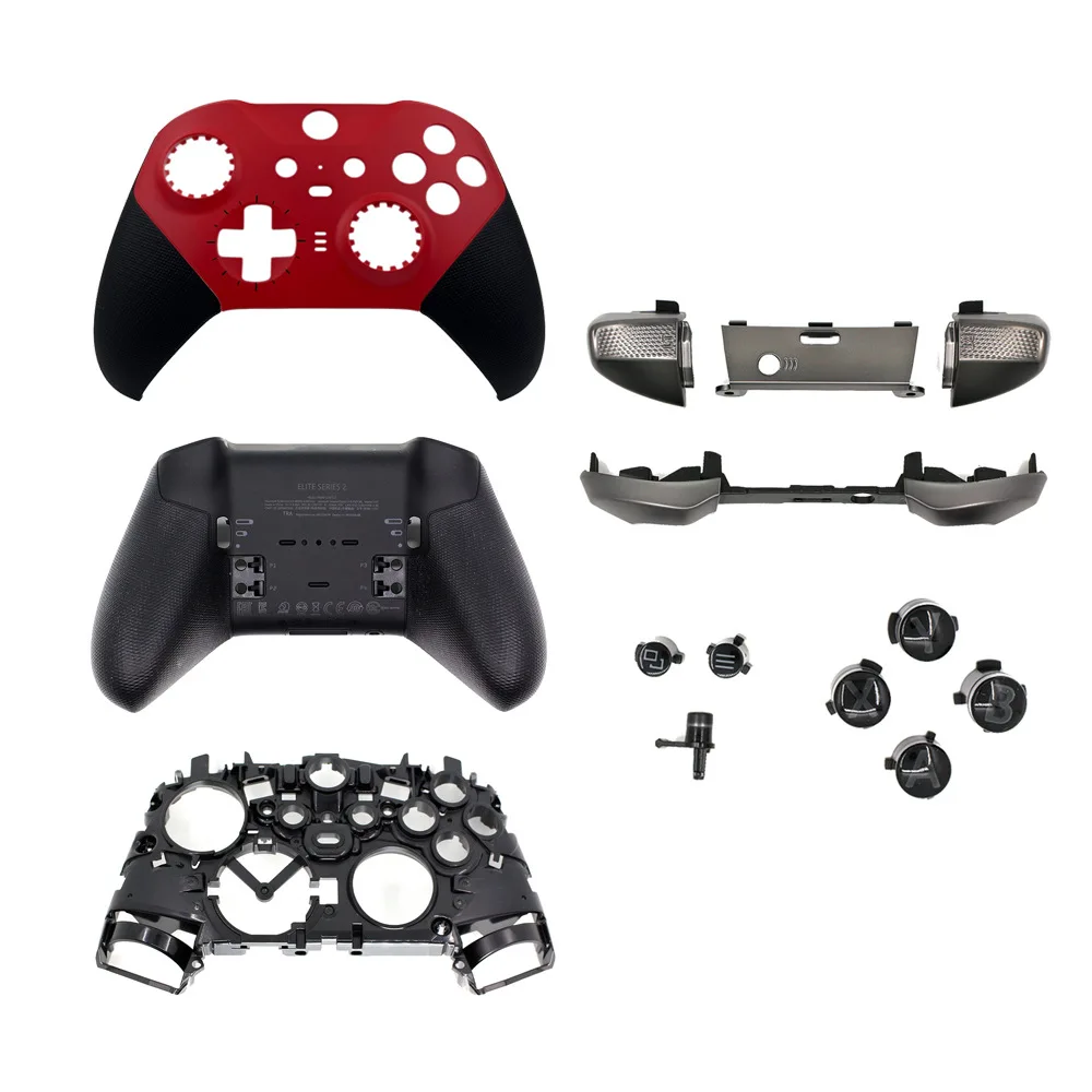 Replacement Housing Shell Kit For Xbox Elite Series 2 Front Case Back Cover Faceplate Panels LB RB Bumper Button Grips Sticks