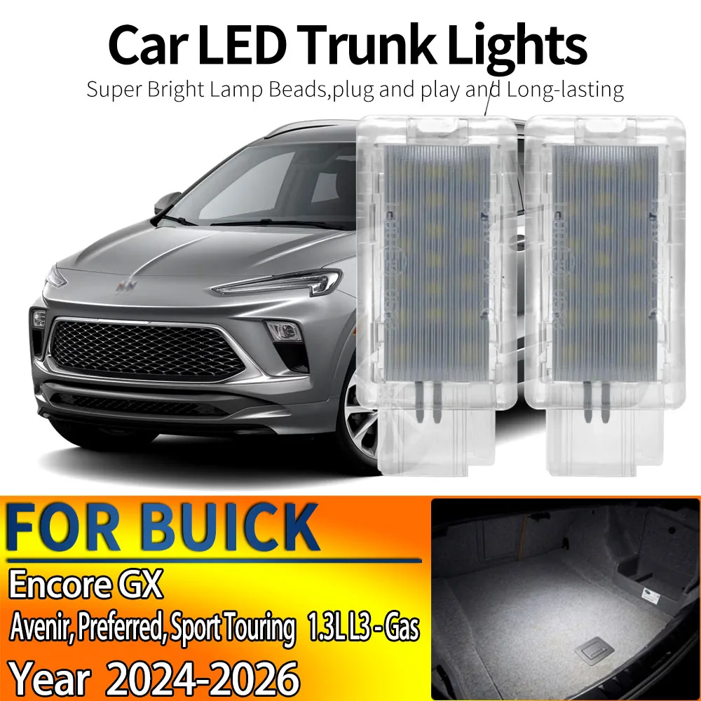 2Pcs Car LED Luggage Compartment Lights Assembly Trunk Cargo Lamp For Buick Encore GX Avenir, Preferred, Sport Touring 2024-2026