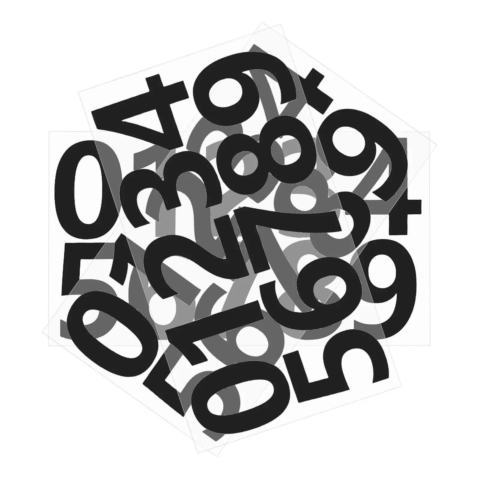 

3 Sets Pet Material Number Stickers Waterproof Mailbox Address Labels Peel Stick For Metal Plastic Glass Surfaces Indoor