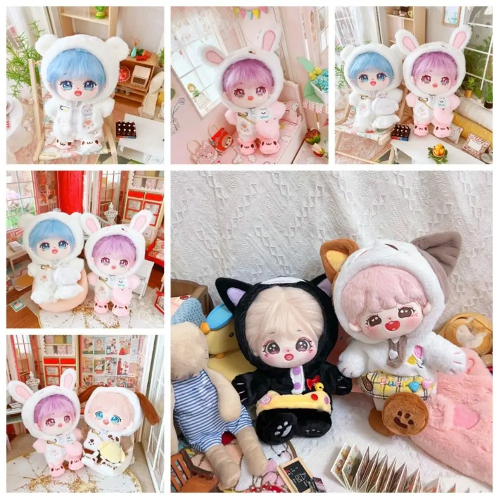 Dress Up 20cm Doll Coat Clothes Doll Clothing Fur Idol Doll Outfit Clothes Cat Outfit Animal 20cm Doll Clothes 20cm Cotton Doll