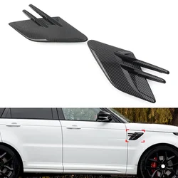 1x Carbon Fiber Look Car Front Fender Side Vent For Land Rover Range Rover Sport L494 Facelift Models 2018 2019 2020 2021 2022