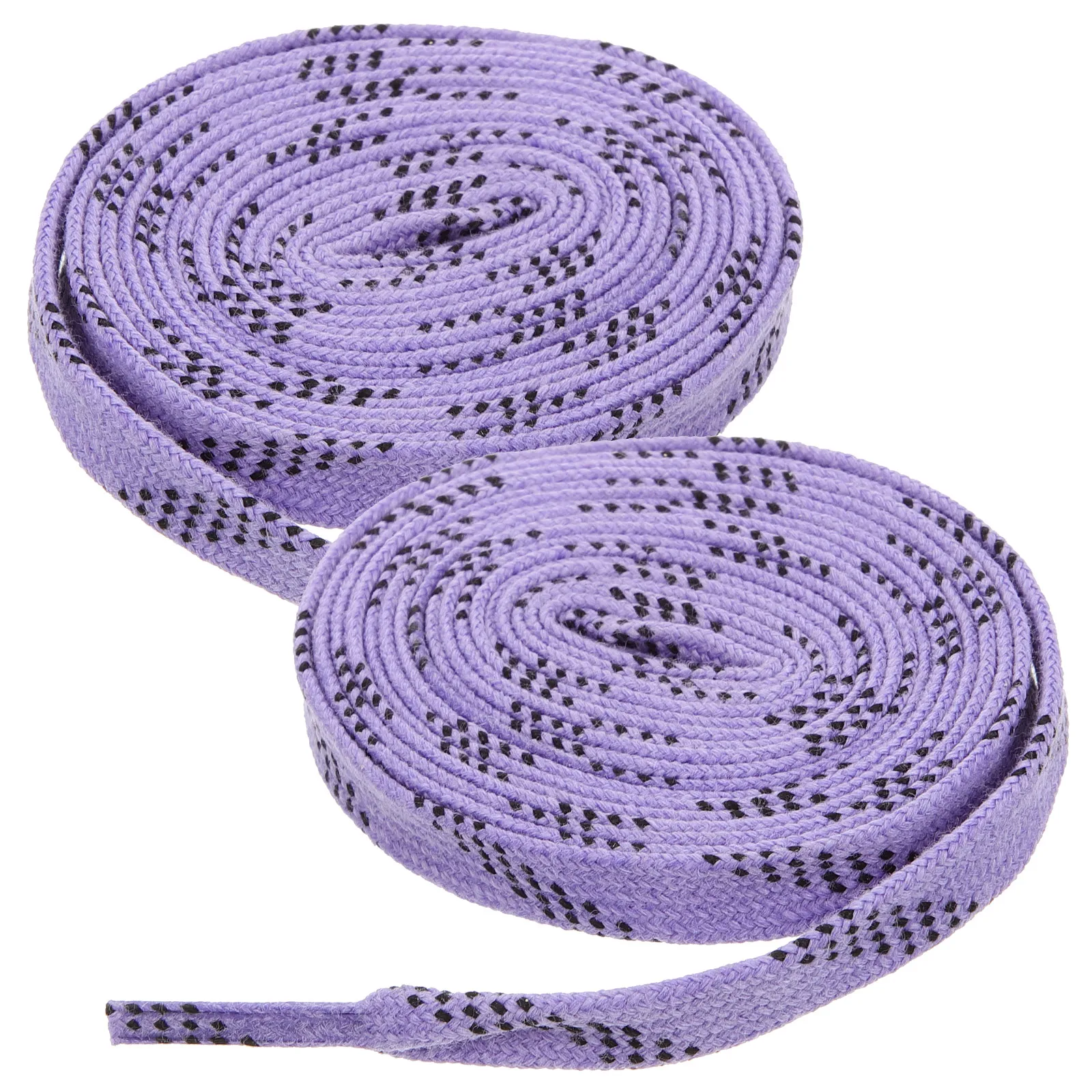 

Waxed Shoelaces Purple Practical Durable Cotton Polyester Elastic Hockey Skate Long Laces Roller Sports Teamwear