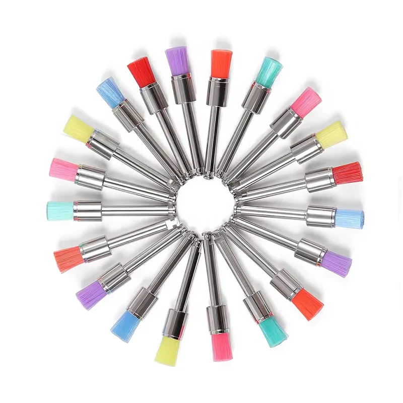 100pcs/Box Dental Prophy Brushes Disposable Latch Type Tooth Polishing Brush For Stain Removal Dnd Polish Dentist Tool Materials