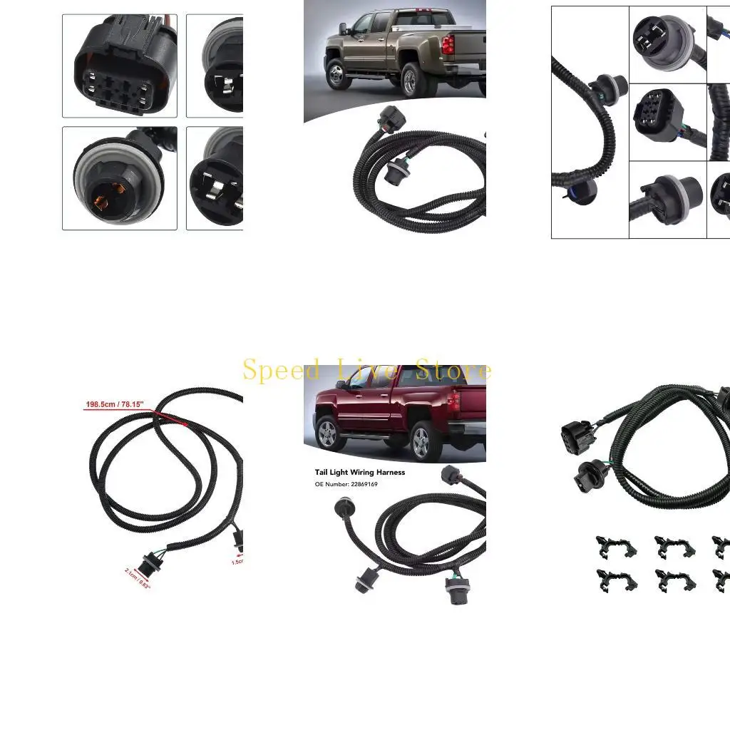 547C Plug And Play Tail Light Wire Harness Designed For Smooth Installation 22869169