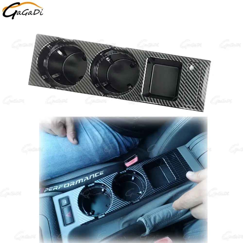 

Car center console beverage cup holder is suitable for BMW 3 seriesE46 323i 318i 320i98-06 carbon pattern water cup storage rack