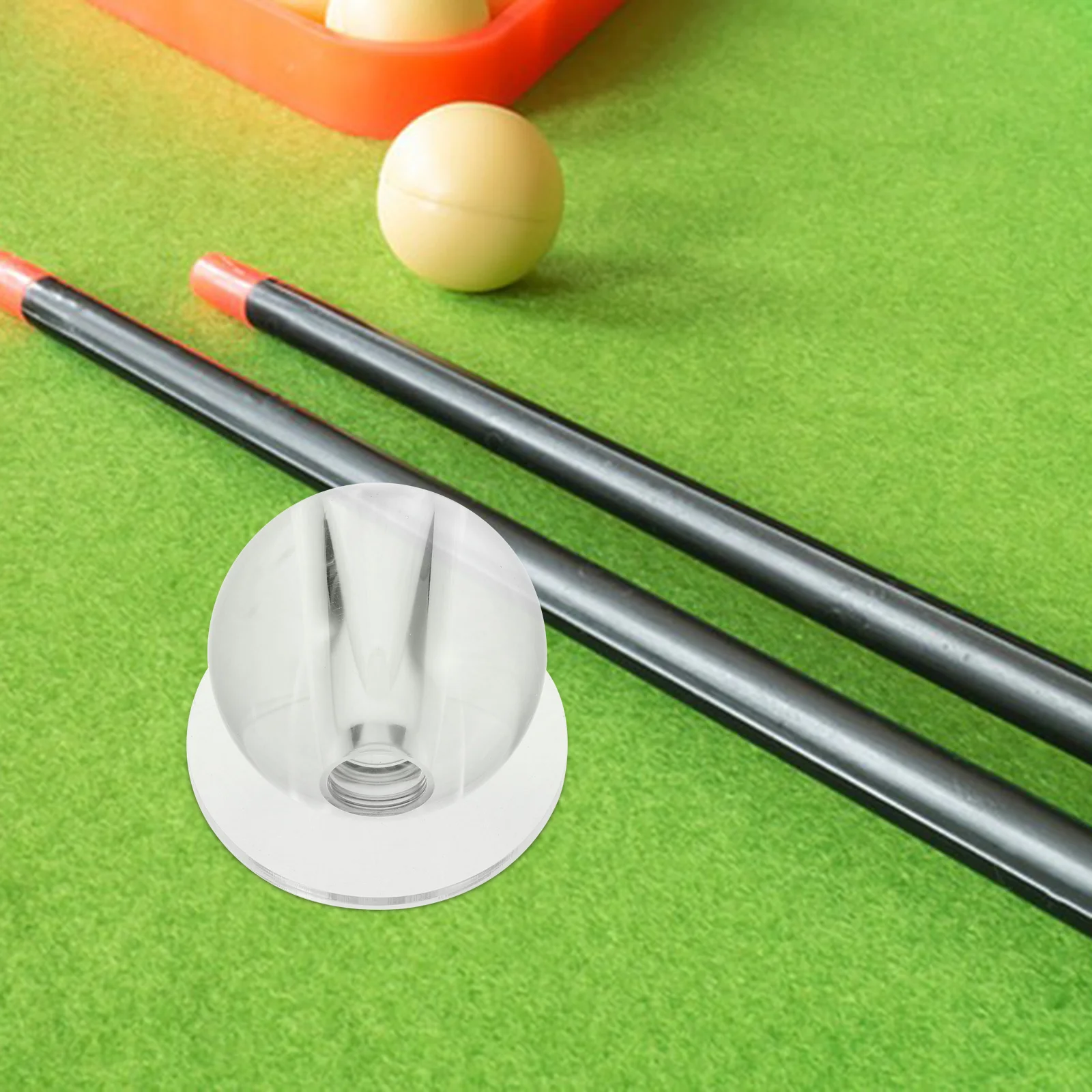 

Lightweight Transparent Snooker Cue Ball Hole Billiards Training Ball Cue Stroke Exerciser Accuracy Trainer Billiard Stick