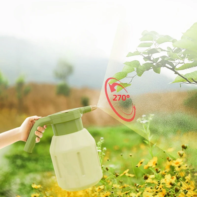 2L Electric Watering Can Handheld Sprayer Rechargeable Watering Can Gardening Household Flower Watering Artifact