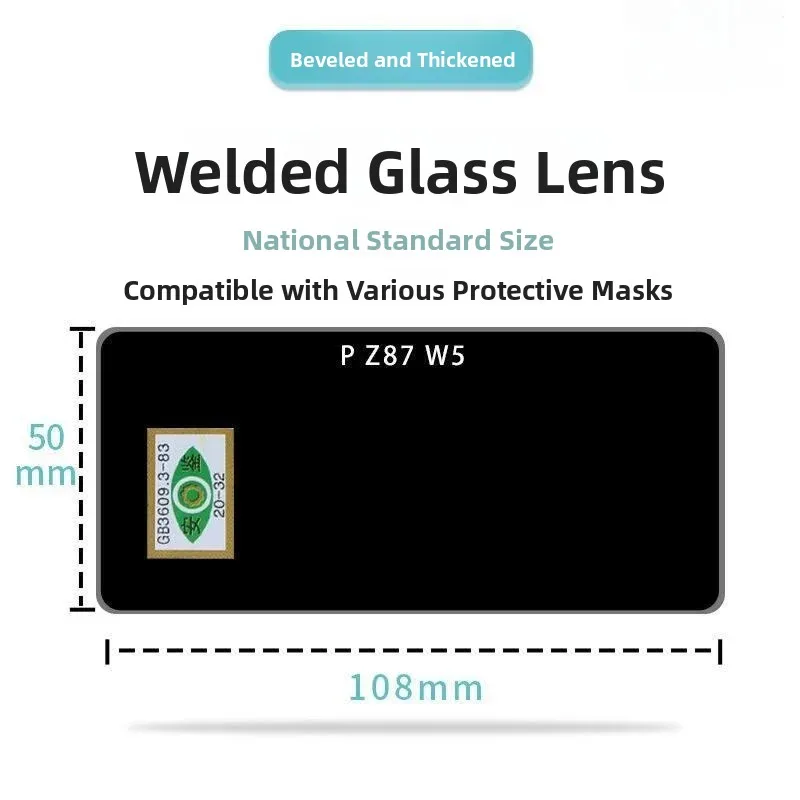 Transparent Welding Glasses Green Glass Protection Goggles Cap with  Grinding for Arc Welding Black White Blue Light Prot...