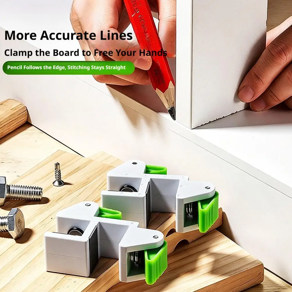 Cabinet Filler Board Installation Clamp Scribe Jig Adjustable Spring Loaded Fast Clamping Alignment Tool Wardrobe Woodworking
