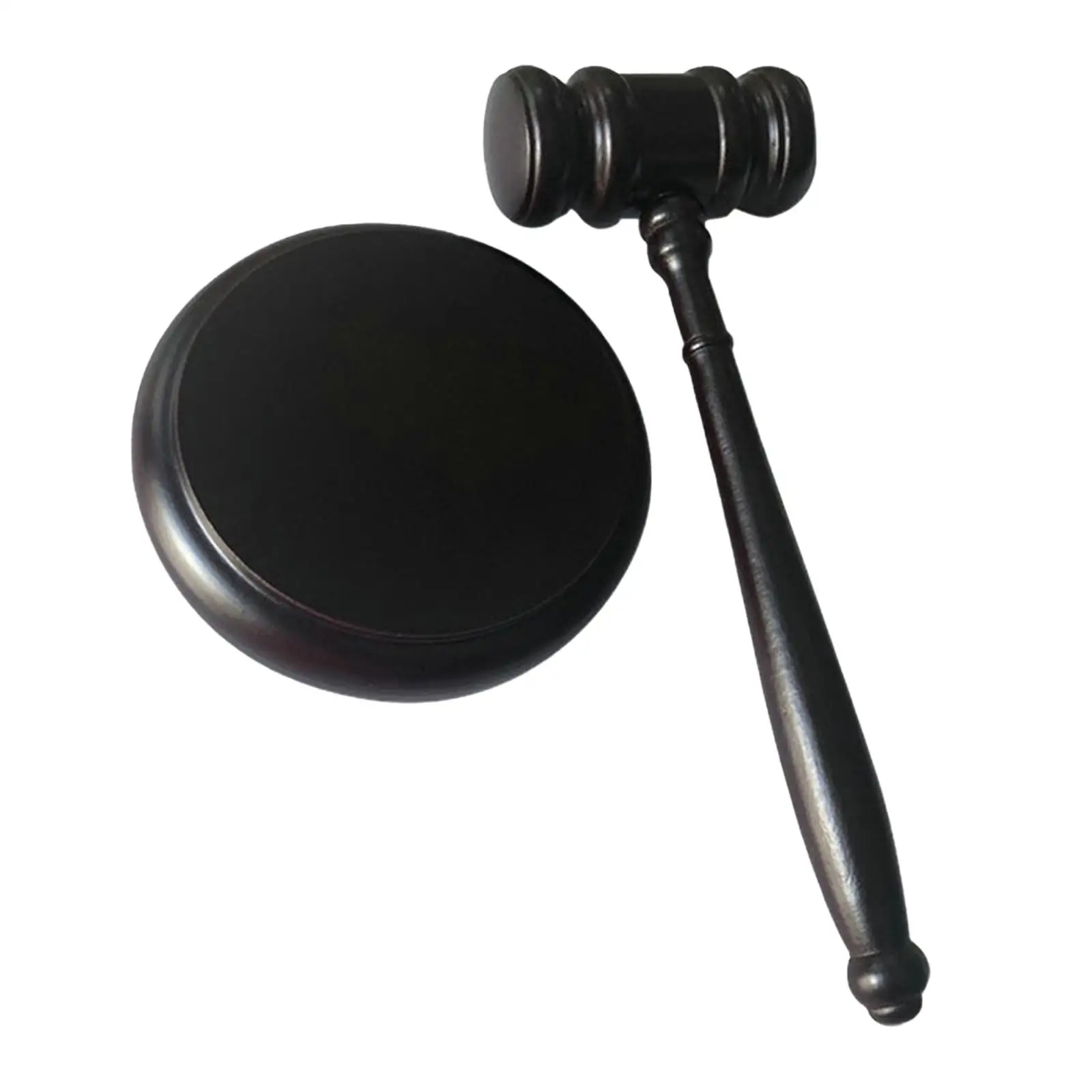 Wood Gavel and Sound Block Judge Gavel Mallet Props Multifunction Auction Mallet for Courtroom Meeting Students Judge Auction