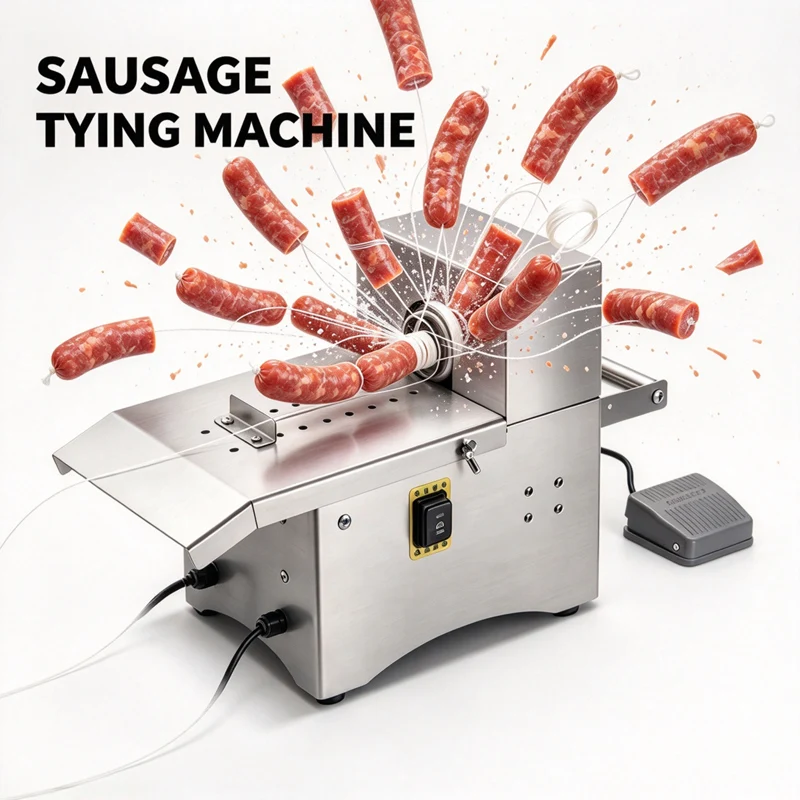 Electric Sausage Twisting Knotter Tying Machine Sausage Binding Machine